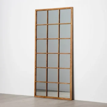 IXIA Espejos^Espejo De Madera Ventana Cuadros Natural 90 X 180 X 3 Cm