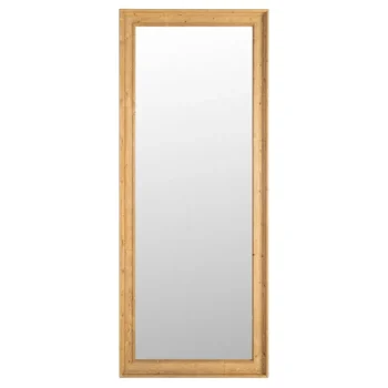 IXIA Espejos^ESPEJO MARRÓN CLARO MADERA DECORACIÓN 70 X 4 X 171 CM