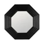 IXIA Espejos^ESPEJO NEGRO MADERA / CRISTAL DECORACIÓN 120 X 7 X 120 CM