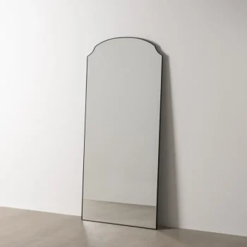 IXIA Espejos^ESPEJO NEGRO METAL-CRISTAL DECORACIÓN 80 X 2 X 180 CM