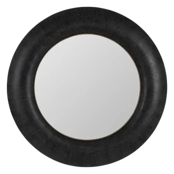 IXIA Espejos^Espejo Redondo Madera Negro 100,5 X 5,5 X 100,5 Cm