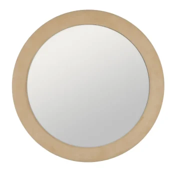 IXIA Espejos^Espejo Redondo Tapizado Beige Mediano 100 X 100 X 4 Cm