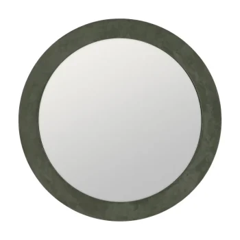 IXIA Espejos^Espejo Redondo Tapizado Verde Mediano 100 X 100 X 4 Cm