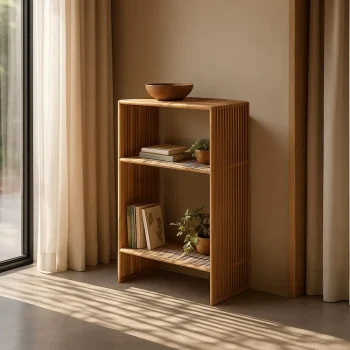 IXIA Estanterías^Estantería Auxiliar De Madera De Teca Bellamonte Natural 55 X 86 X 30 Cm