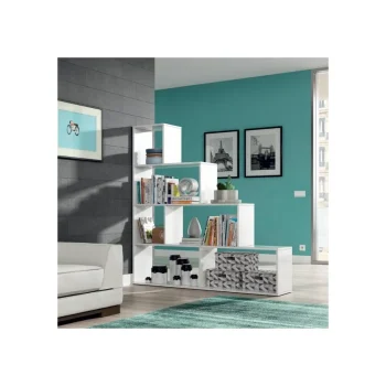 FORES Estanterías^Estantería Blanca Klum. Estantería De Pared En Forma Escalera