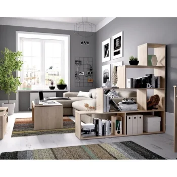 DEKIT Estanterías^Estantería De Pared Ten Roble Natural