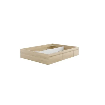 FORES Canapés Con Cajones|Camas Baratas^Estructura De Cama 4 Cajones Kendra Roble Canadian 156 X 37 X 196 C,