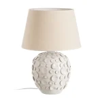 IXIA Iluminación^Lámpara De Mesilla Cerámica Blanca 40 X 58 X 40 Cm