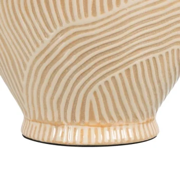 IXIA Iluminación^Lámpara De Mesilla Cerámica Marrón - Beige 52 X 58 X 52 Cm