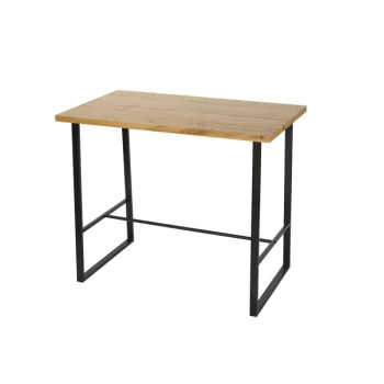 NAKURA Mesas De Cocina Fijas^Mesa Alta De Cocina Nalon Roble 120 X 100 X 70 Cm