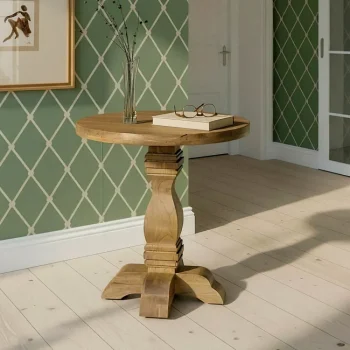 IXIA Mesas Auxiliares^Mesa Auxiliar Redonda En Madera De Mango 65 X 66 X 65 Cm