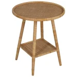 IXIA Mesas Auxiliares^Mesa Auxiliar Redonda En Ratán Natural Salón 60 X 71 X 60 Cm