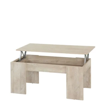 NAKURA Mesas Auxiliares^Mesa Centro Elevable Petra Roble Sonoma 100 X 45,2 X 50 Cm