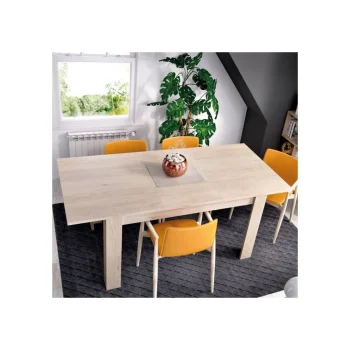 DEKIT Mesas De Comedor^Mesa Comedor Extensible DINE Roble Natural