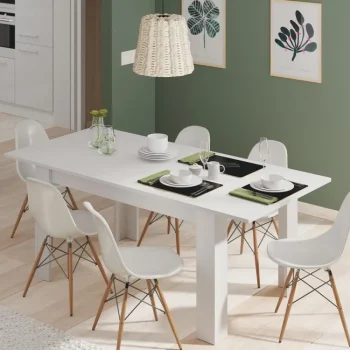 FORES Mesas De Comedor^Mesa Comedor Extensible Kendra Blanco Artik 140 - 190 X 78 X 90 Cm