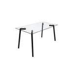 NAKURA Mesas De Comedor^Mesa Comedor Fija Rectangular Cristal Lugo 140 X 75 X 80 Cm