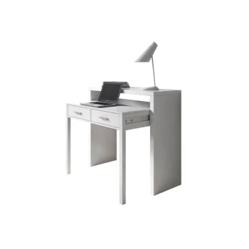 FORES Mesas De Estudio Y Escritorios Baratos|Mesas Consola^Mesa Consola Escritorio Desplazable Blanco Artik 004582A 98,5 X 87,5 X 36 Cm