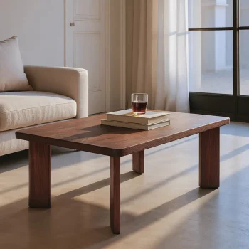 IXIA Mesas Auxiliares^Mesa De Centro Fija En Madera De Mango Marrón 115 X 43 X 70 Cm