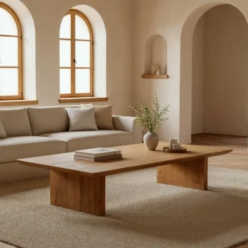 IXIA Mesas Auxiliares^Mesa De Centro Rectangular En Madera De Acacia Natural 150 X 30 X 70 Cm