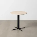 IXIA Mesas Auxiliares^Mesa De Centro Redonda Piedra Stone Travertino 60 X 45 X 60 Cm