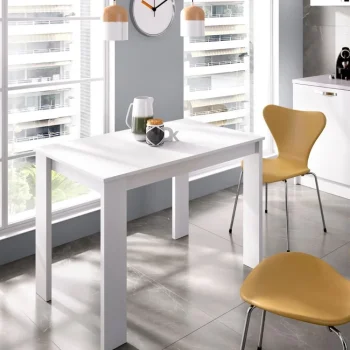 DEKIT Mesas De Cocina Fijas^Mesa De Cocina Auxiliar Aspen Blanca