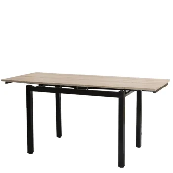 NAKURA Mesas De Cocina Extensibles|Mesas De Comedor^Mesa De Cocina Extensible Cameron Roble - Negro 110 - 170 X 75 X 70 Cm