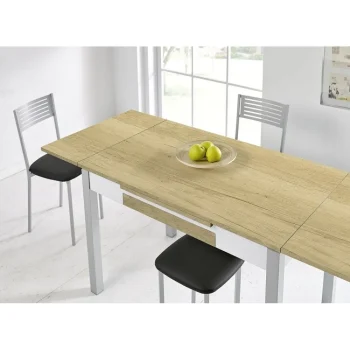 VELASCO Mesas De Cocina Extensibles^Mesa De Cocina Extensible Málaga Roble Hércules