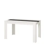 NAKURA Mesas De Comedor^Mesa De Comedor Barata Denia Blanco - Negro 135 X 75 X 80 Cm