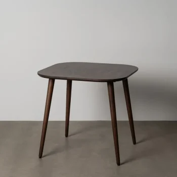 IXIA Mesas De Comedor^Mesa De Comedor Cuadrada En Madera De Mango Marrón Oscuro 80 X 75 X 80 Cm