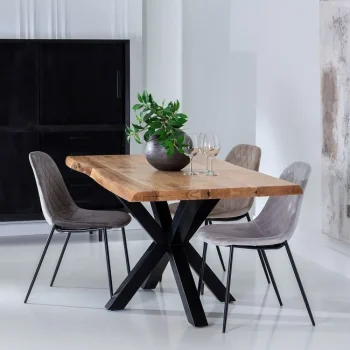 IXIA Mesas De Comedor^Mesa De Comedor De Madera De Acacia 160 X 76 X 90 Cm