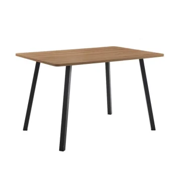 NAKURA Mesas De Comedor^Mesa De Comedor Fija Edna Roble 120 X 75 X 80 Cm