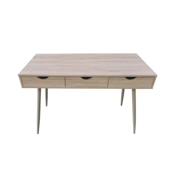 NAKURA Escritorios Juveniles Minimalistas|Mesas De Estudio Y Escritorios Baratos^Mesa De Estudio, Escritorio Merida Natural 3 Cajones 110 X 50 X 75 Cm