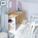 FORES Escritorios Juveniles Para PC|Mesas De Estudio Y Escritorios Baratos^Mesa Escritorio Reversible Con Estante Kenia 100 X 78 X 52 Cm