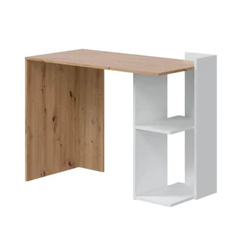 FORES Escritorios Juveniles Para PC|Mesas De Estudio Y Escritorios Baratos^Mesa Escritorio Reversible Con Estante Kenia 100 X 78 X 52 Cm