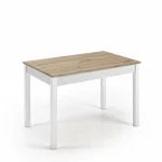 VELASCO Mesas De Cocina Fijas^Mesa Fija Niza Roble - Blanco Tamaño A Elegir