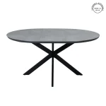 IXIA Mesas De Comedor^Mesa Redonda Extensible En Color Marrón 120 - 160 X 76 X 120 Cm