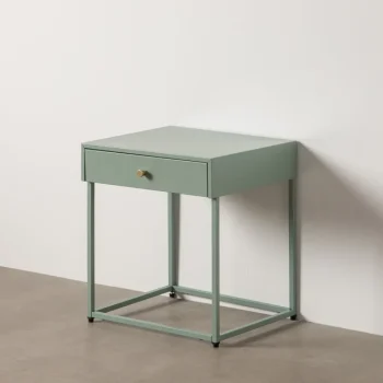 IXIA Mesillas De Noche^Mesilla De Noche 1 Cajón Acero Verde 43 X  50 X 41 Cm