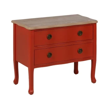 IXIA Mesillas De Noche^Mesita De Noche De Madera Terracota - 80 X 38 X 65,5 Cm