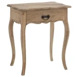 IXIA Mesillas De Noche^Mesita De Noche En Madera Estilo Clásico 1 Cajón Natural 58 X 70 X 43 Cm