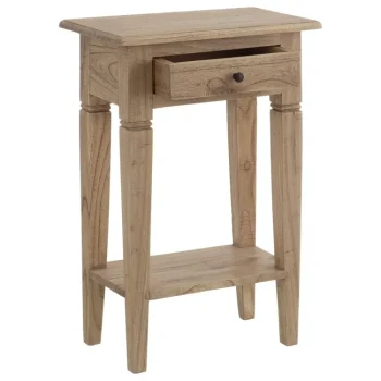 IXIA Mesillas De Noche^Mesita De Noche En Madera Estilo Clásico 1 Cajón Natural 50 X 72 X 32 Cm