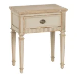 IXIA Mesillas De Noche^Mesita De Noche Natural - Crema Madera 56 X 36 X 68 Cm