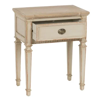 IXIA Mesillas De Noche^Mesita De Noche Natural - Crema Madera 56 X 36 X 68 Cm