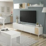 FORES Muebles De Salón^Mueble De Sala Ethna Blanco Artik - Natur 200 X 47 X 40 Cm