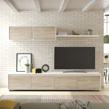 FORES Muebles De Salón^Mueble De Salón Alida Roble Canadian -Blanco