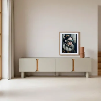 IXIA Muebles De Salón^Mueble Para Televisión Malta Taupe 4 Puertas 180 X 50 X 40 Cm