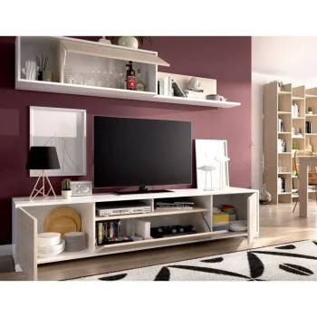 DEKIT Muebles De Salón^Mueble Salón Ken Blanco-roble Natural