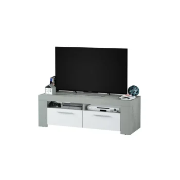 FORES Muebles De Salón^Mueble Televisión Ambit Cemento - Blanco Artik 120 X 40 X 42 Cm