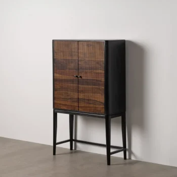 IXIA Muebles De Salón^Mueble TV En Madera De Mango Arlet Marrón - Negro 160 X 50 X 40 Cm