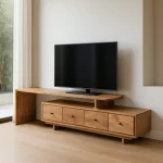 IXIA Muebles De Salón^Mueble TV En Madera De Mango Natural 4 Cajones 145 X 50 X 40 Cm