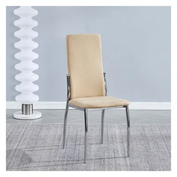 DISTRIGAL Sillas Tapizadas^Pack 6 Sillas Salón SAKU Tapizada Beige